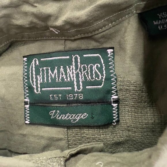 Gitman Bros. Mens Vintage Camp Collar Olive Dot Short Sleeve Shirt. NWOT - Picture 5 of 8